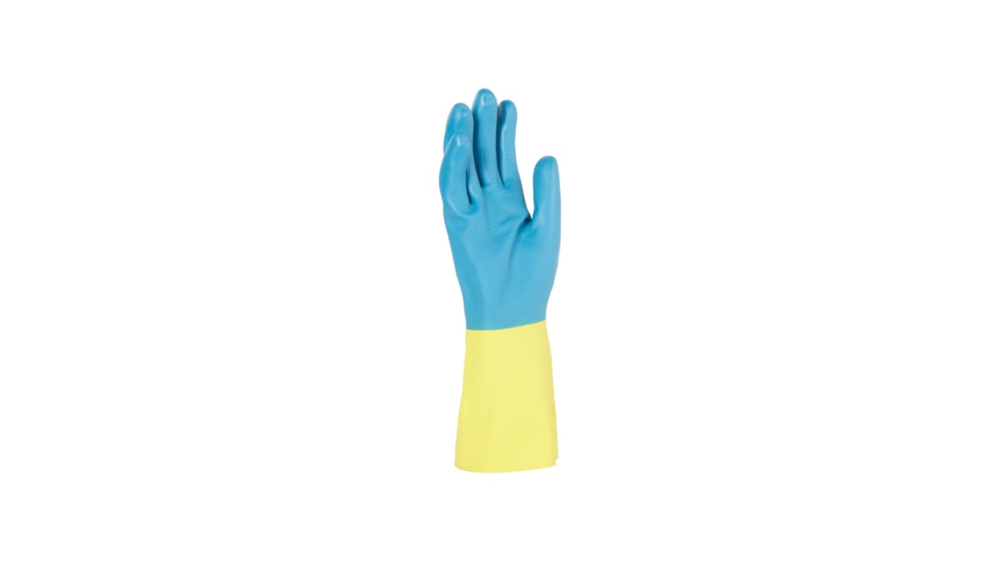 Guantes de Látex Azul Kimberly Clark serie G80, talla 9, con recubrimiento de Látex, Neopreno, Resistente a sustancias