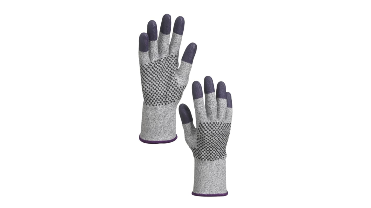 Kimberly Clark G60 Grey HPPE Cut Resistant Gloves, Size 9, Nitrile Coating