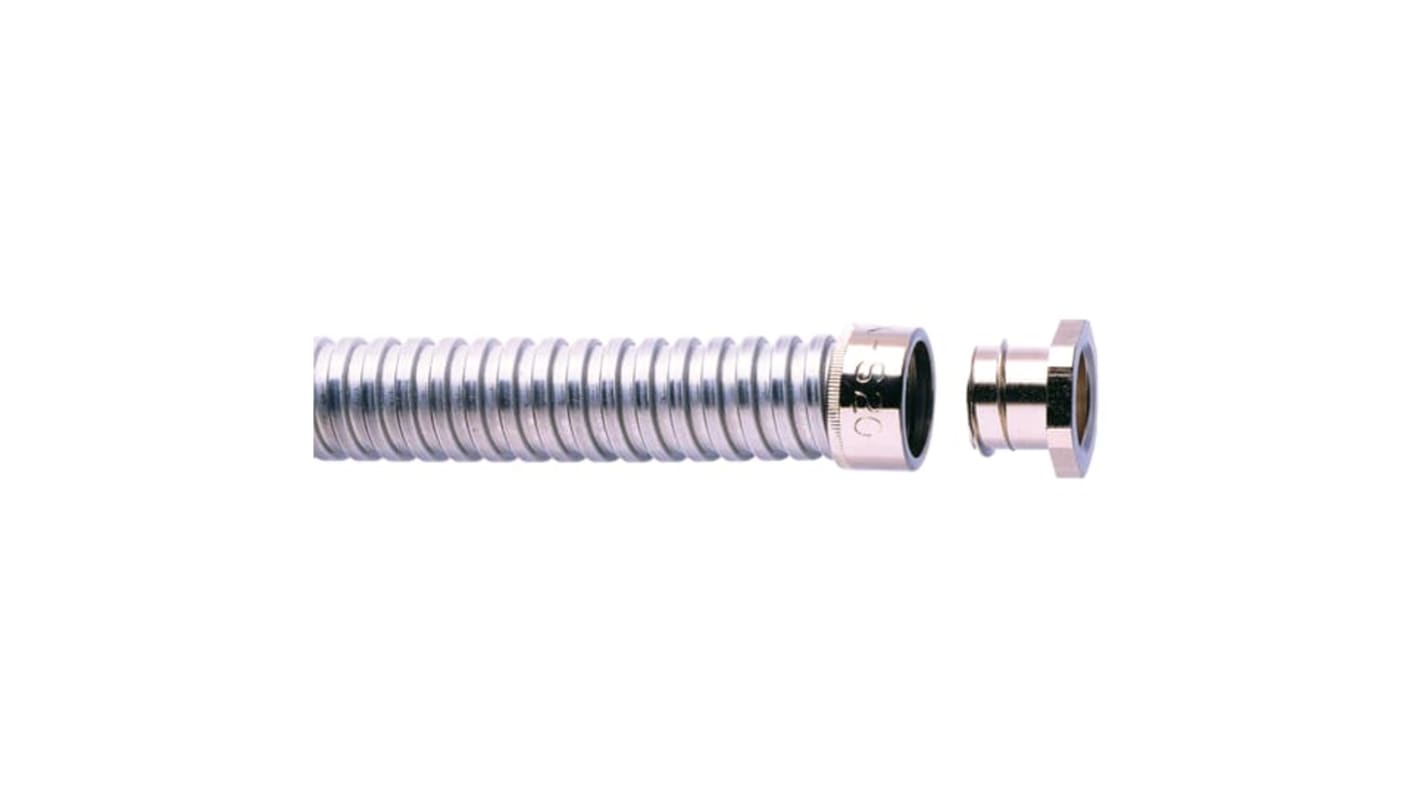 ABB 平滑入口衬套 电缆管接头, 25mm螺纹, 镀镍黄铜制, 25mm标称尺寸, 金属色, Adaptaflex系列