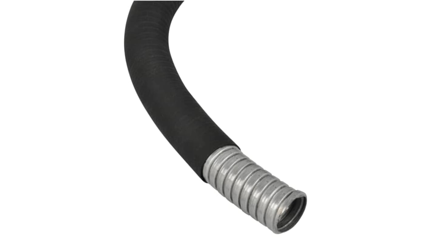 Peszel elastyczny średnica 25mm materiał Stal średnica zew 26.4mm Elastyczny, wodoszczelny kolor Czarny