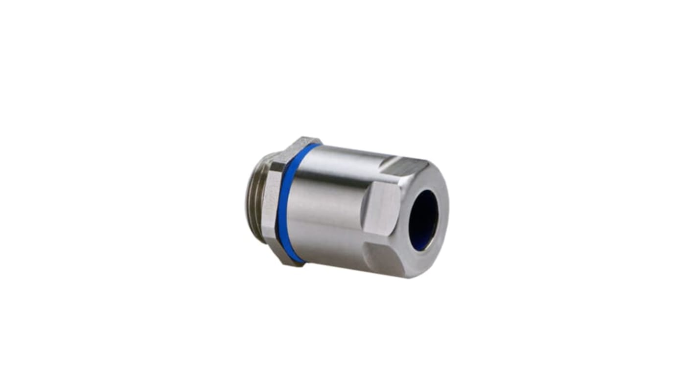 ABB Glands Series Metallic Stainless Steel Cable Gland, M20 Thread, 6mm min., 12mm max., IP66, IP68, IP69
