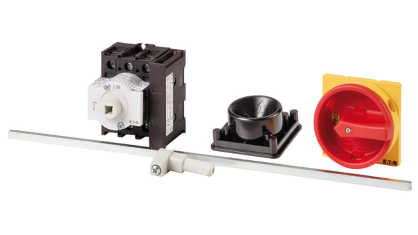 Eaton 3 Pole Rear Panel Isolator Switch - 32A Maximum Current, 15kW Power Rating, IP65 (Front)