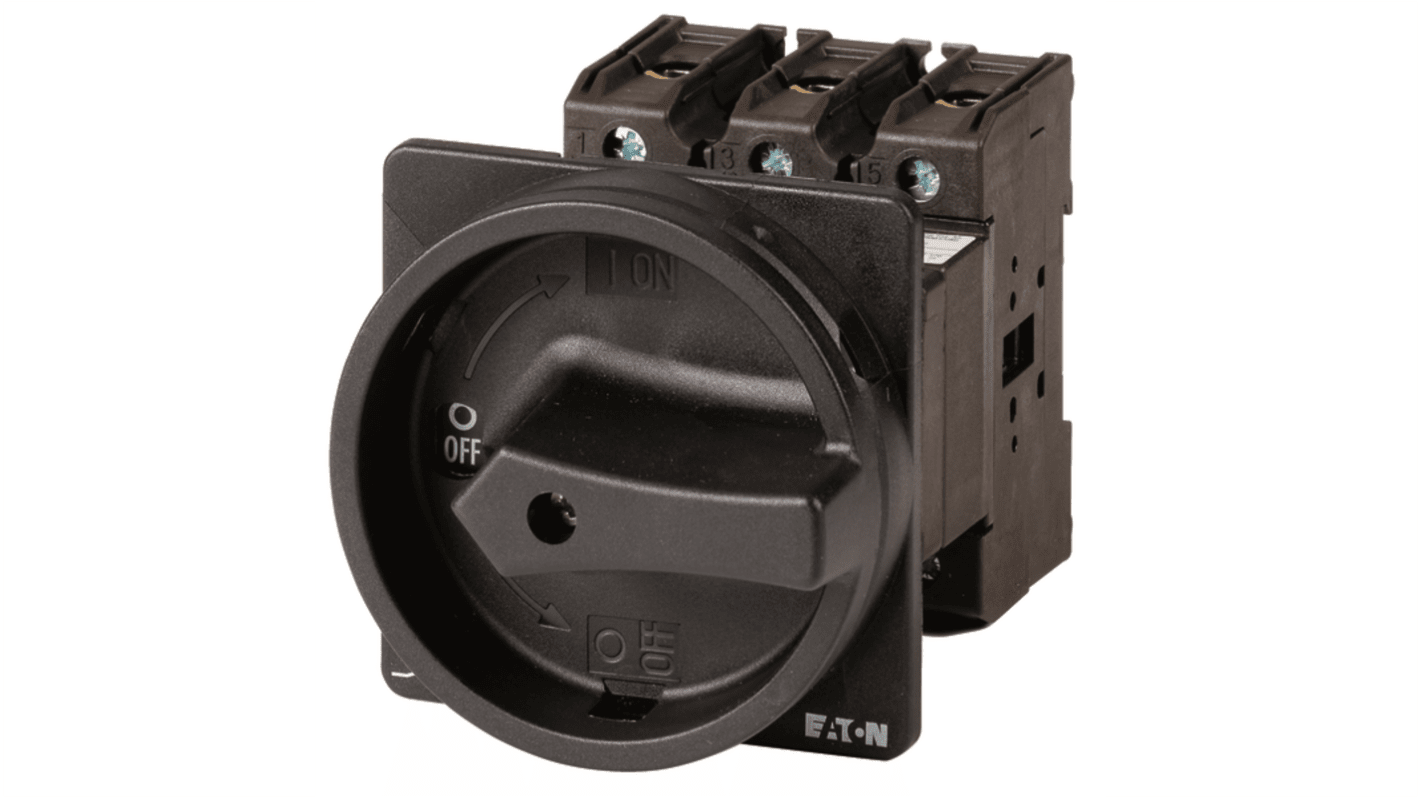 Interruttore di isolamento Eaton 017517 P3-63/V/SVB-SW/N serie P3, 3 poli + N, 63A, 690V ca, Pannello posteriore P3-63,
