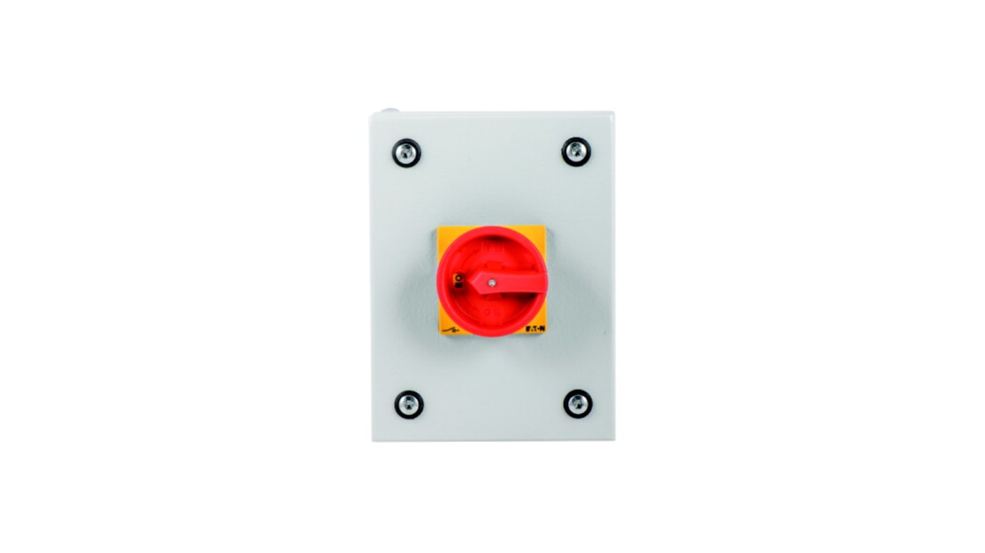 Eaton 4 Pole Surface Mount Isolator Switch - 25A Maximum Current, 11kW Power Rating, IP65