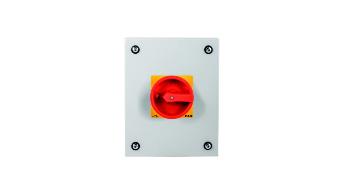 Eaton 3 Pole Surface Mount Isolator Switch - 100A Maximum Current, 55kW Power Rating, IP65