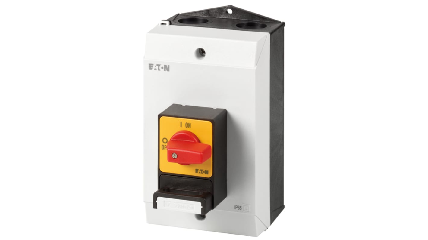 Eaton 3 Pole Surface Mount Isolator Switch - 25A Maximum Current, 11kW Power Rating, IP65