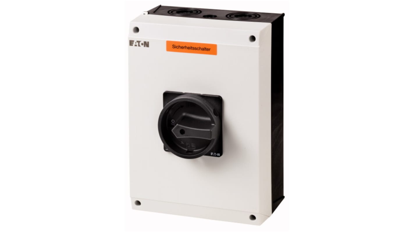 Eaton 3 Pole Surface Mount Isolator Switch - 100A Maximum Current, 55kW Power Rating, IP65