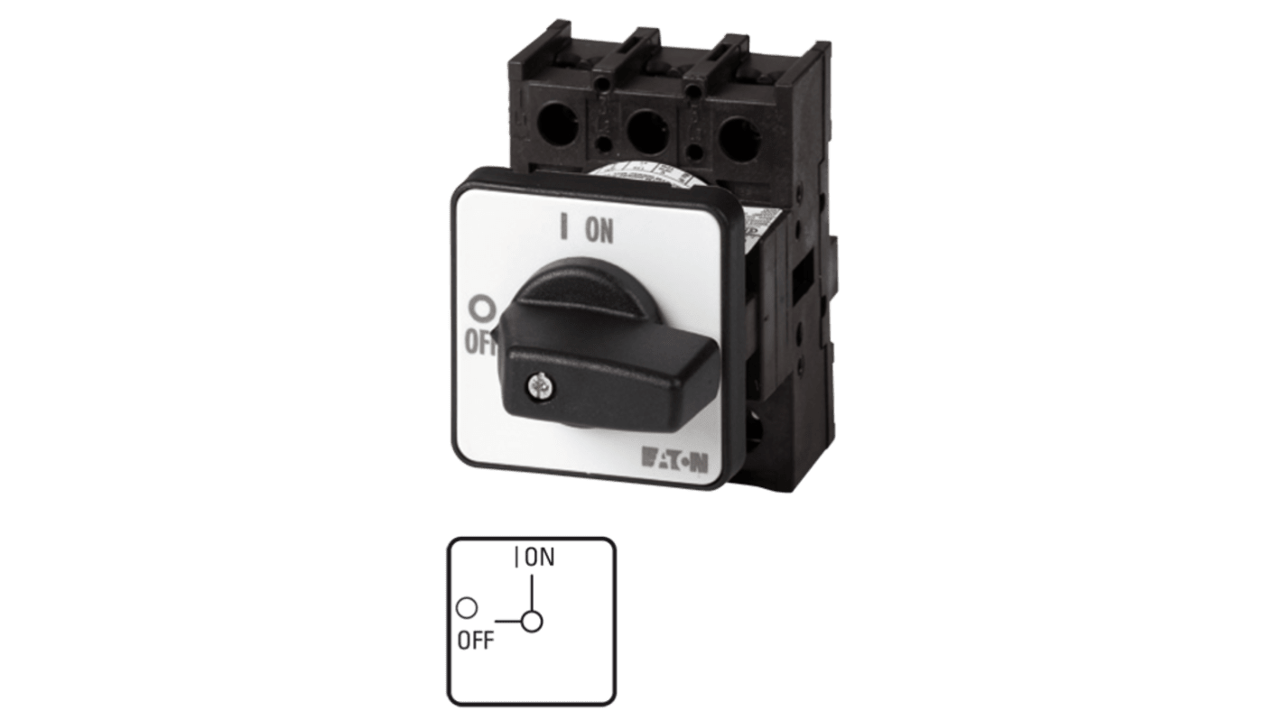 Interruttore di isolamento Eaton 002425 P1-25/E-RT/N, 4P, 25A, Montaggio a filo, IP65 (frontale)