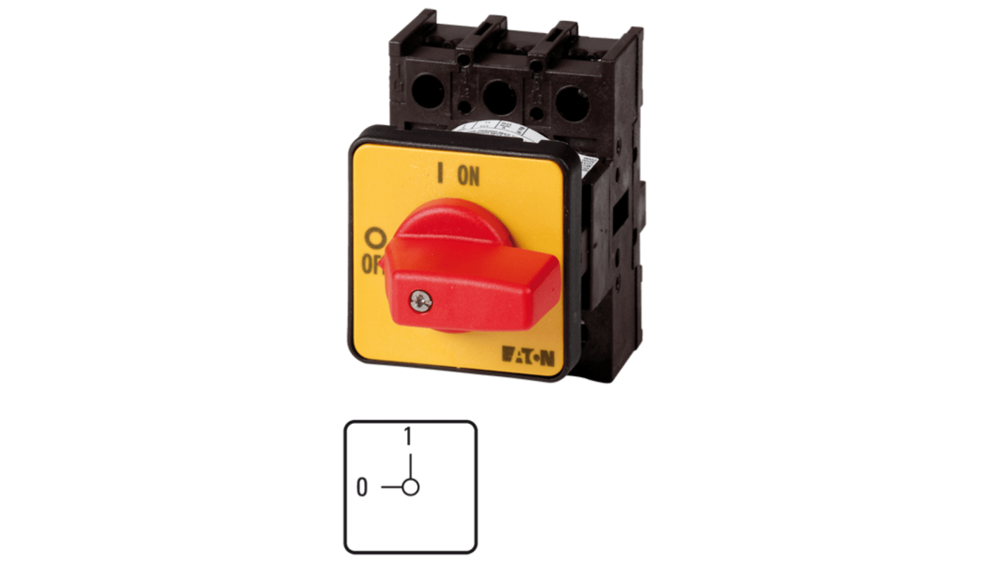 Interruttore di isolamento Eaton 003197 P1-32/E-RT, 3P, 32A, Montaggio a filo, IP65 (frontale)