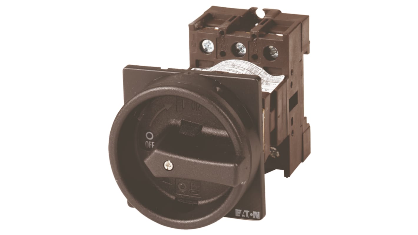 Interruttore di isolamento Eaton 098198 P1-32/V/SVB-SW/N, 4P, 32A, Pannello posteriore, IP65 (frontale)