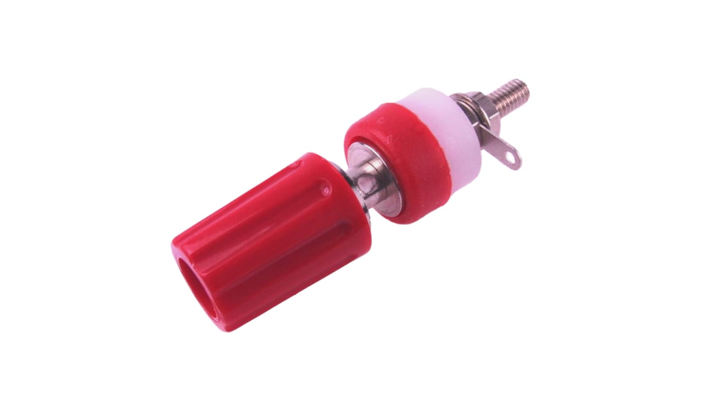 RS PRO 2mm Red Terminal Post, 60V dc, 15A, 4BA Thread