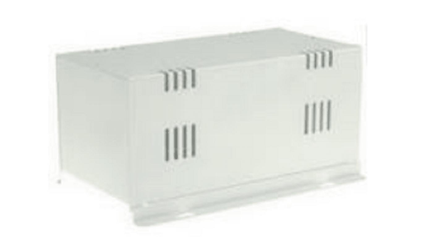 RS PRO White Cold Rolled Steel Instrument Case, 257 x 130 x 112mm