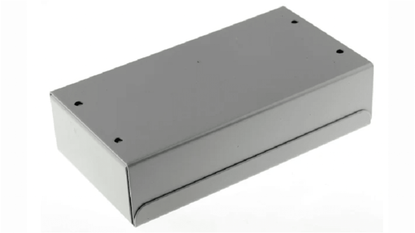 Caja para instrumentación RS PRO de Acero Laminado en Frío Gris, 185 x 100 x 45mm