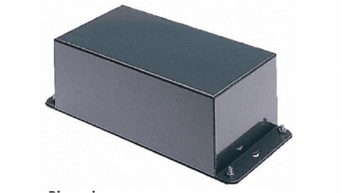 RS PRO Grey Cold Rolled Steel Instrument Case, 110 x 200 x 72mm