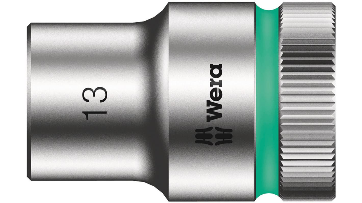 Wera 1/2 in Drive 5/8in Standard Socket, 6 point, 37 mm Overall Length