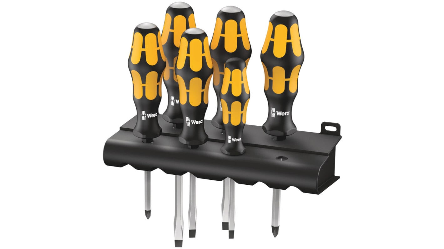 Set di cacciaviti Wera, 6 pezzi Phillips, a taglio