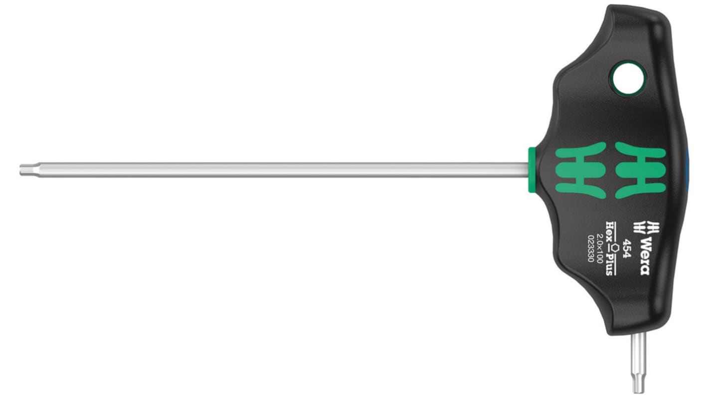 Wera T Shape Metric Hex Key Set, 2.5x100