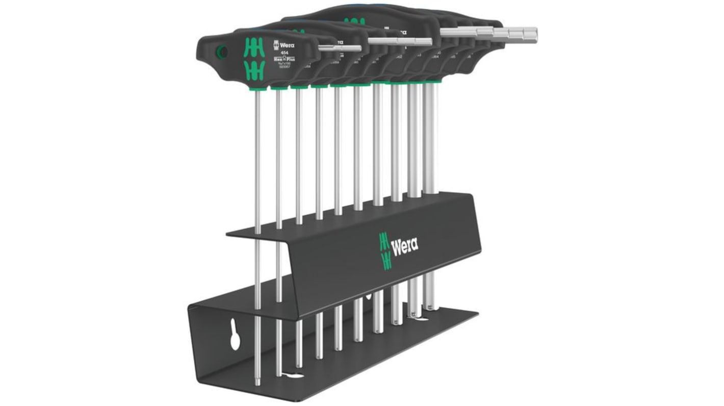 Wera T Shape Imperial Hex Key Set, 1 x 3/32x150mm