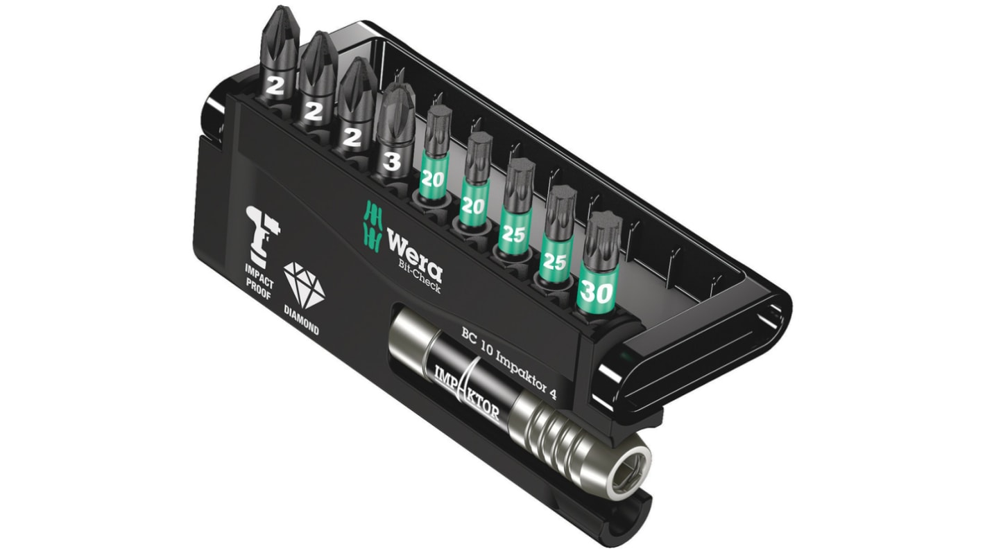 Wera ドライバビットセット 六角,Pozidriv,Torx 05057417001