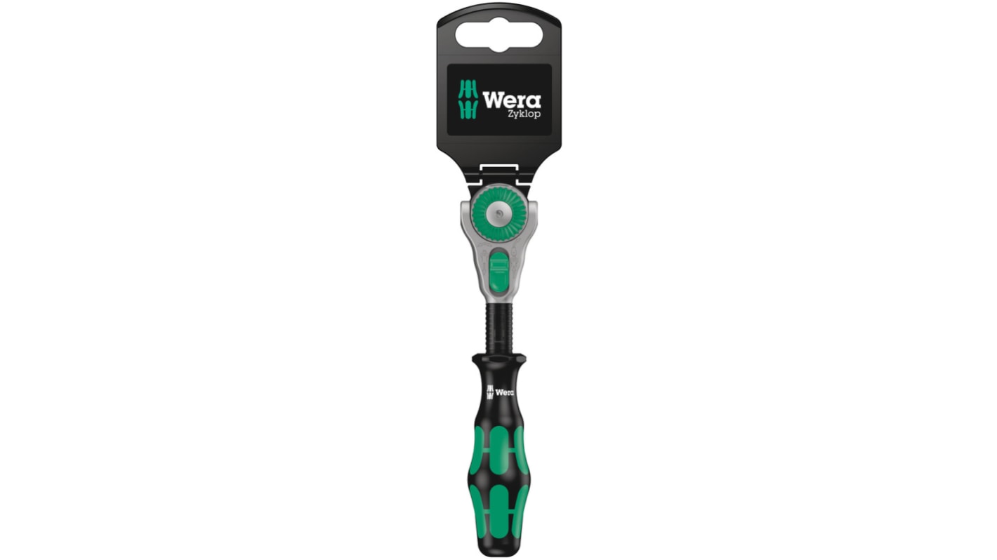 Wera Square Ratchet with Ratchet Handle, 152 mm Overall