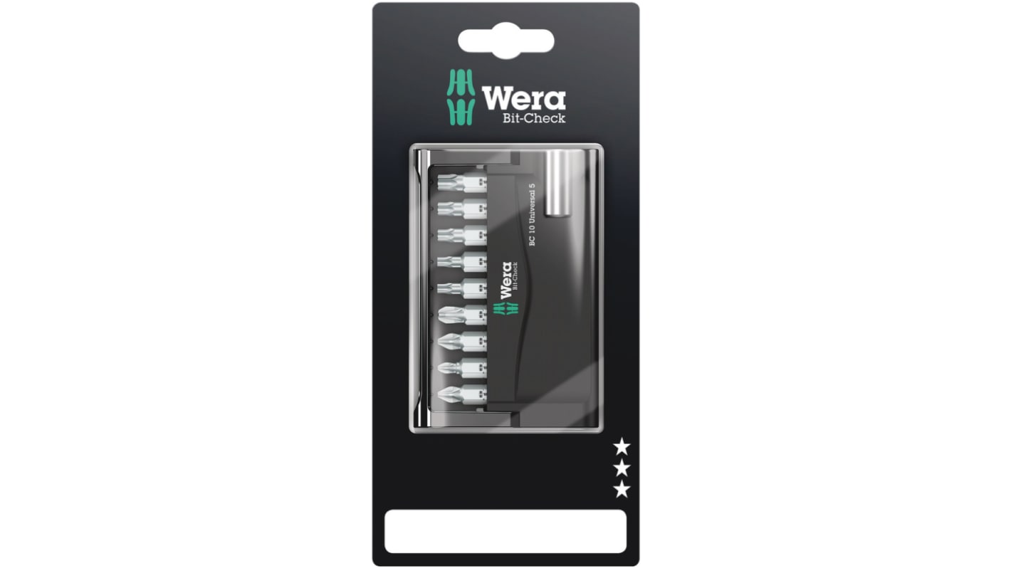 Wera ドライバビットセット Hexagon; Phillips; Pozidriv; Torx 05073416001