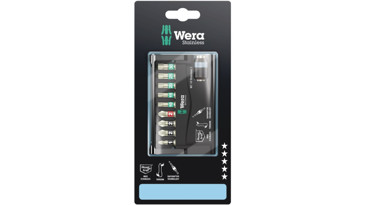 Wera ドライバビットセット Hexagon; Phillips; Pozidriv; Torx 05073630001