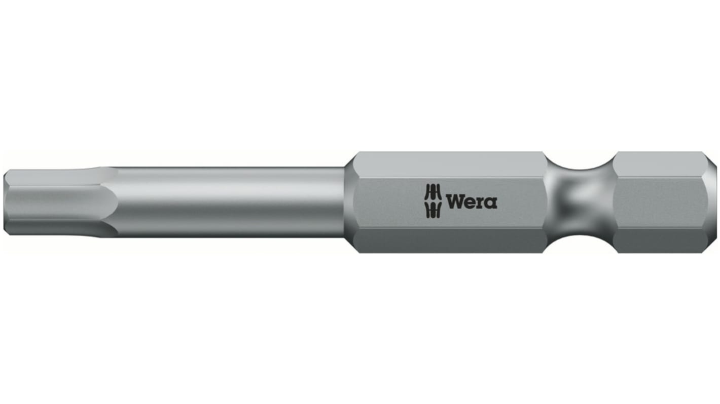 Wera Hexagon Driver Bit, 0.9 mm Tip, 50 mm Overall