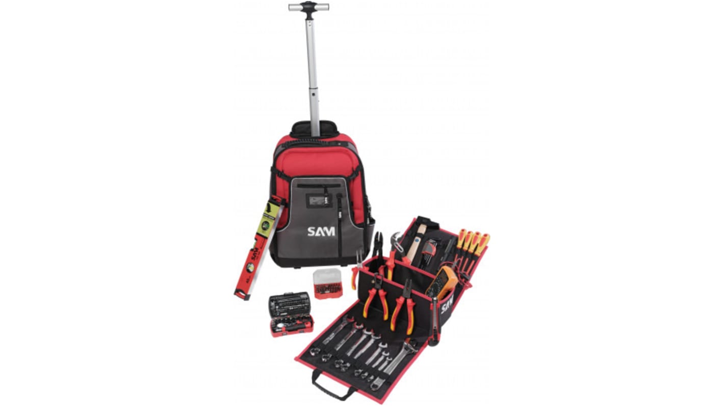 SAM 111 Piece Electrician Tool Tool Kit with Case, VDE Approved