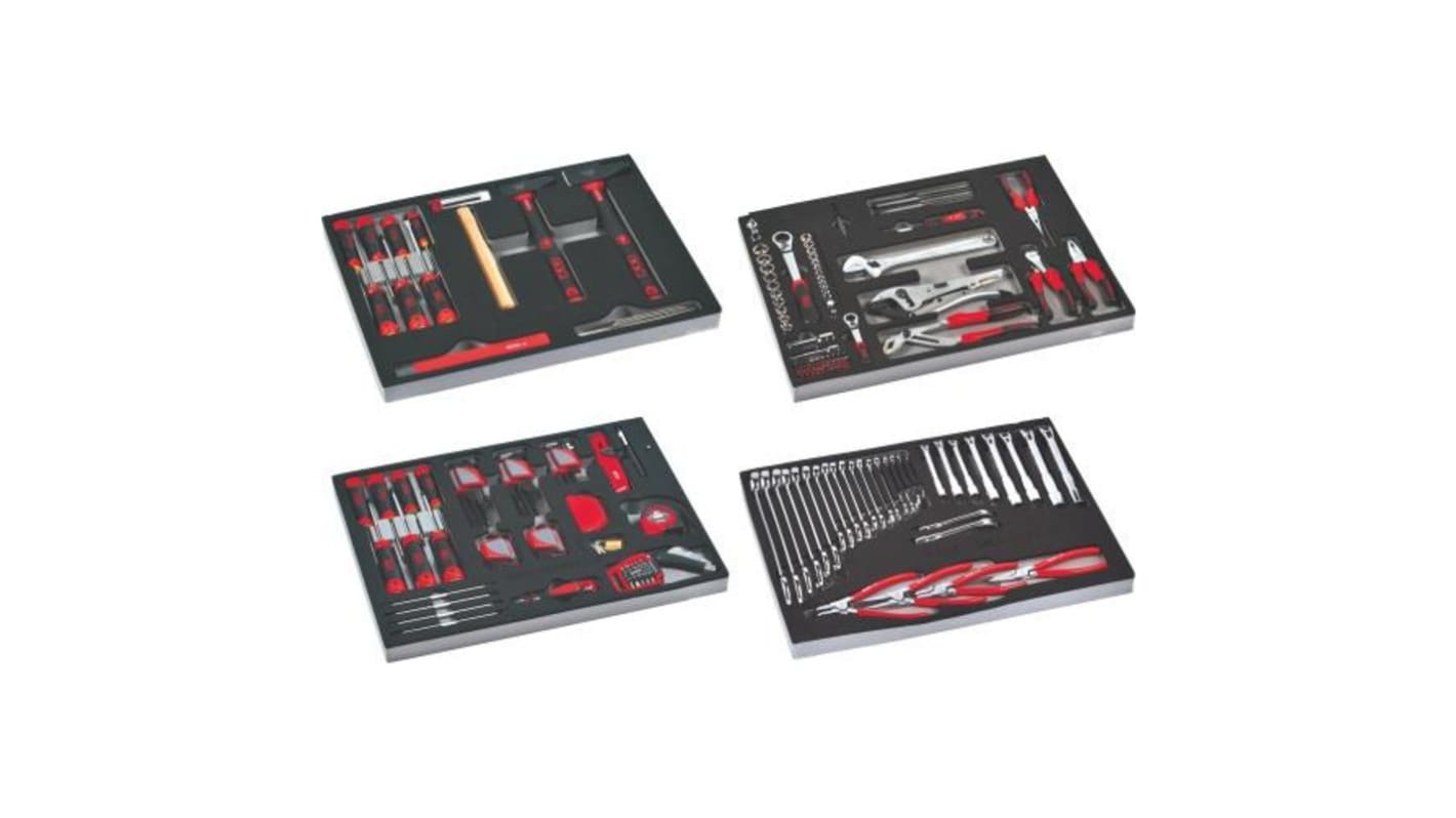 SAM 6 Drawer Foam Wheeled Tool Trolley