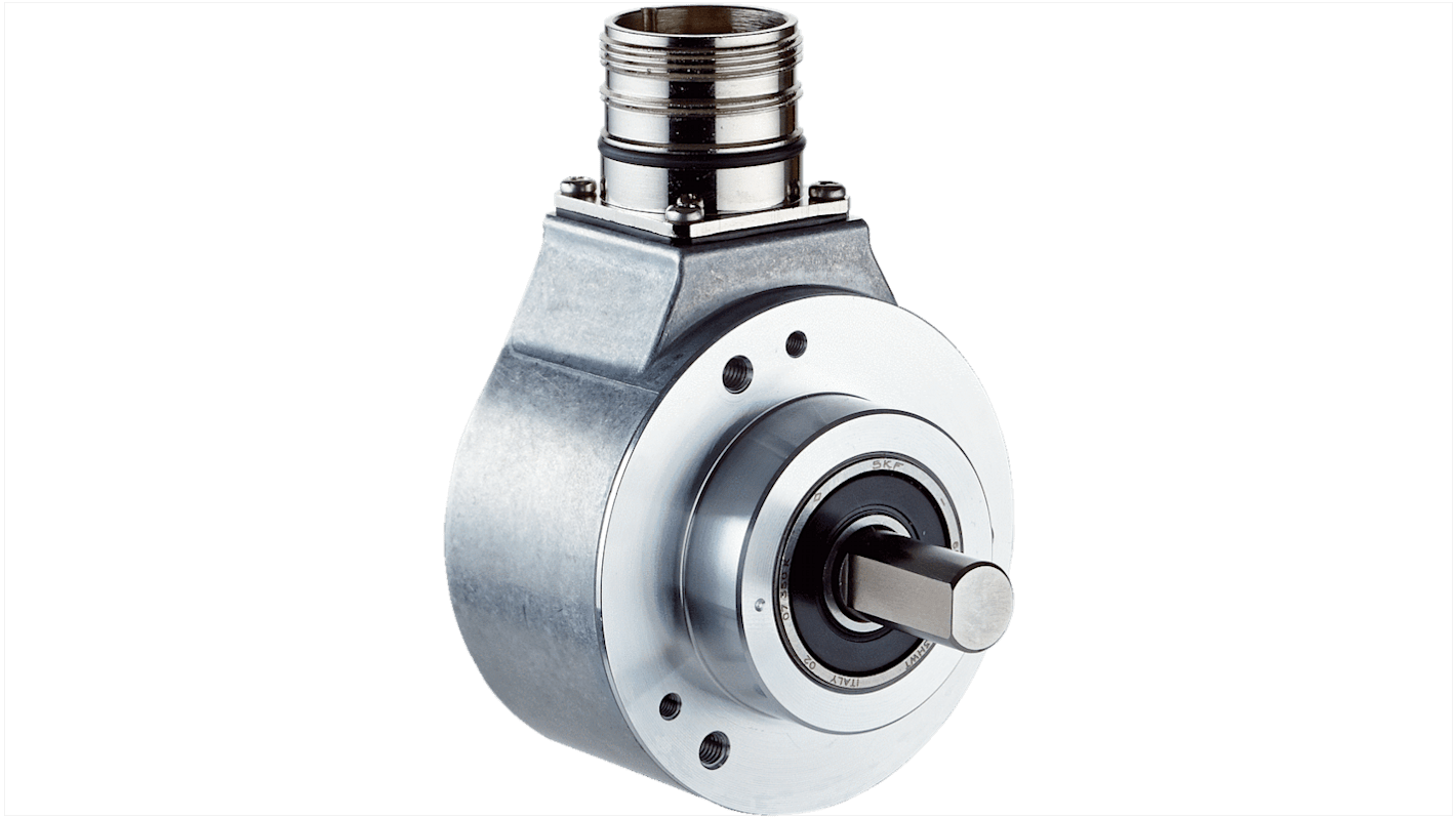 Encoder incremental SICK serie DBS60, 2048ppr impulsos/rev, 6000rpm máx., interfaz Inserción-extracción, salida HTL,