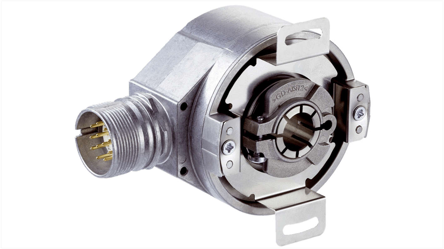 SICK DFS60 Series Incremental Incremental Encoder, 5000ppr ppr, RS422, TTL Signal, Through Hollow Type, 10mm Shaft