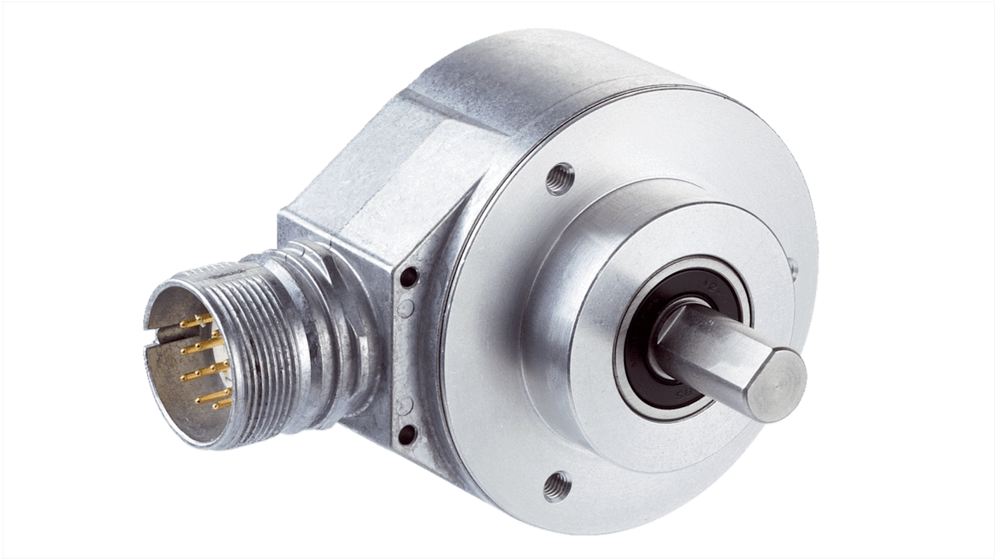 Encoder incremental SICK serie DFS60, 2048ppr impulsos/rev, 9000rpm máx., interfaz Inserción-extracción, salida HTL,