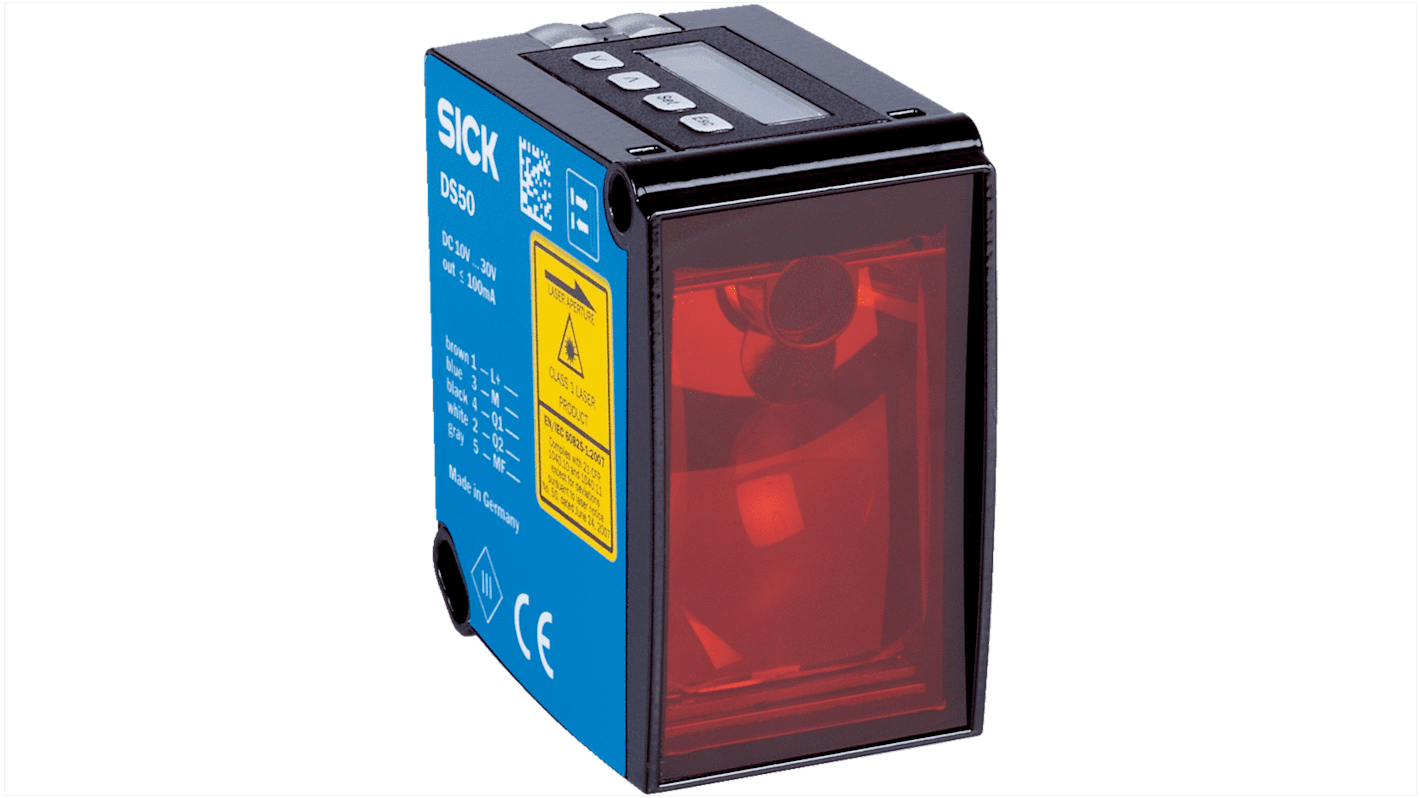 Rs-Online Sensore di distanza Rettangolare SICK a retroriflessione rilevamento 200 → 5000 mm uscita NPN