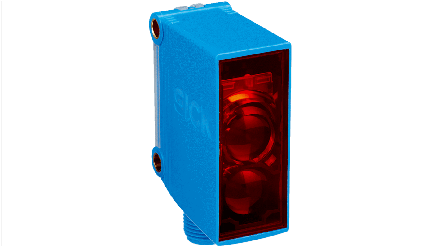 Rs-Online Sensore fotoelettrico Rettangolare SICK a retroriflessione rilevamento 0 15 → 12 m uscita PNP