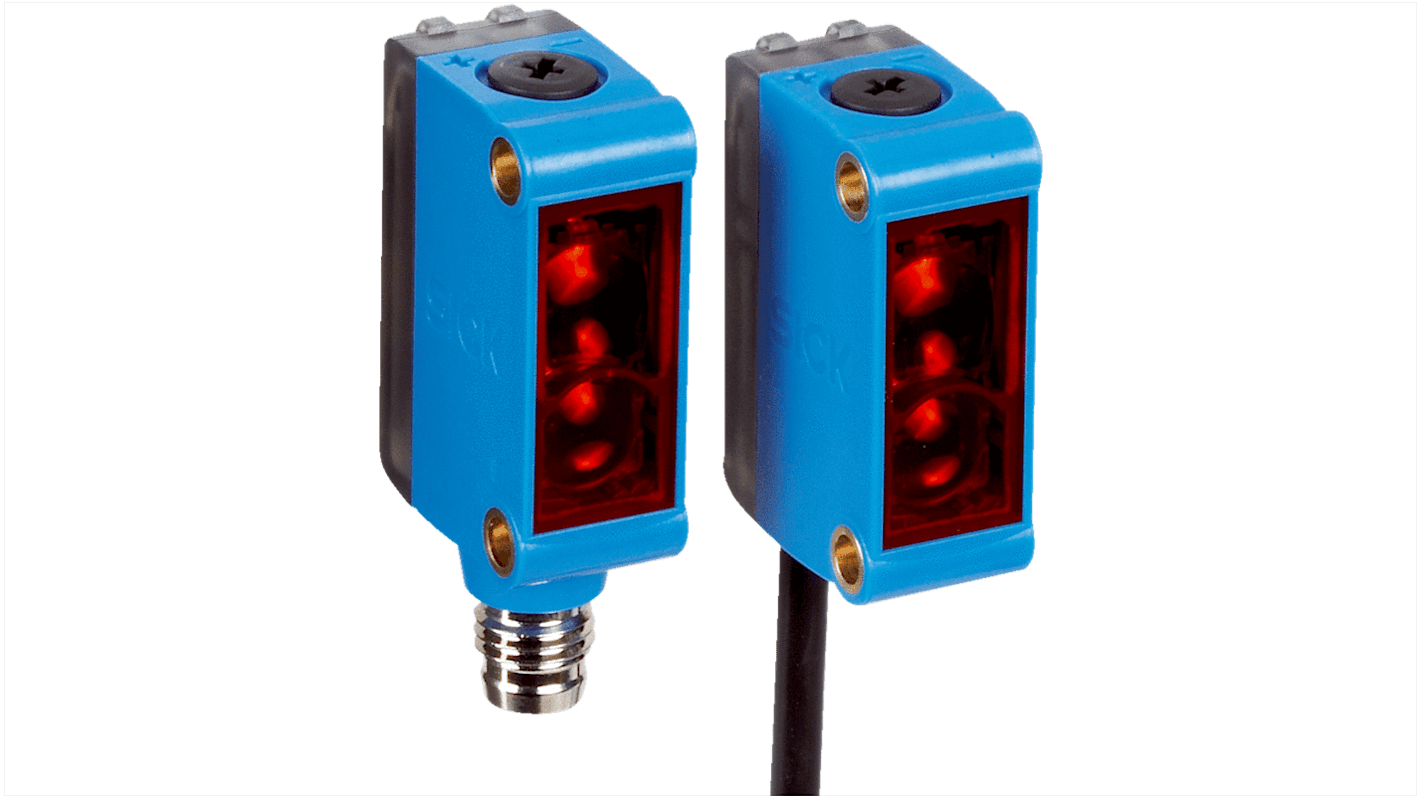 Rs-Online Sensore fotoelettrico Rettangolare SICK a retroriflessione rilevamento 6 m uscita PNP