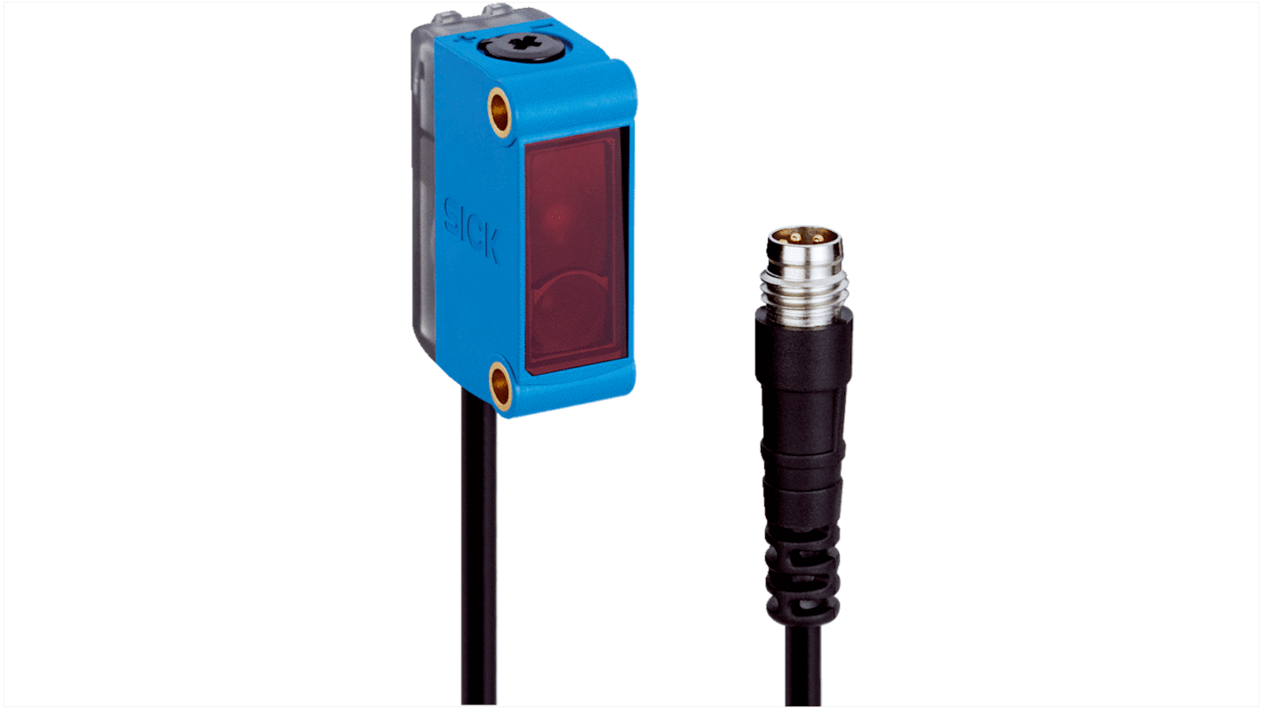 Rs-Online Sensore fotoelettrico Rettangolare SICK a retroriflessione rilevamento 12 m uscita PNP