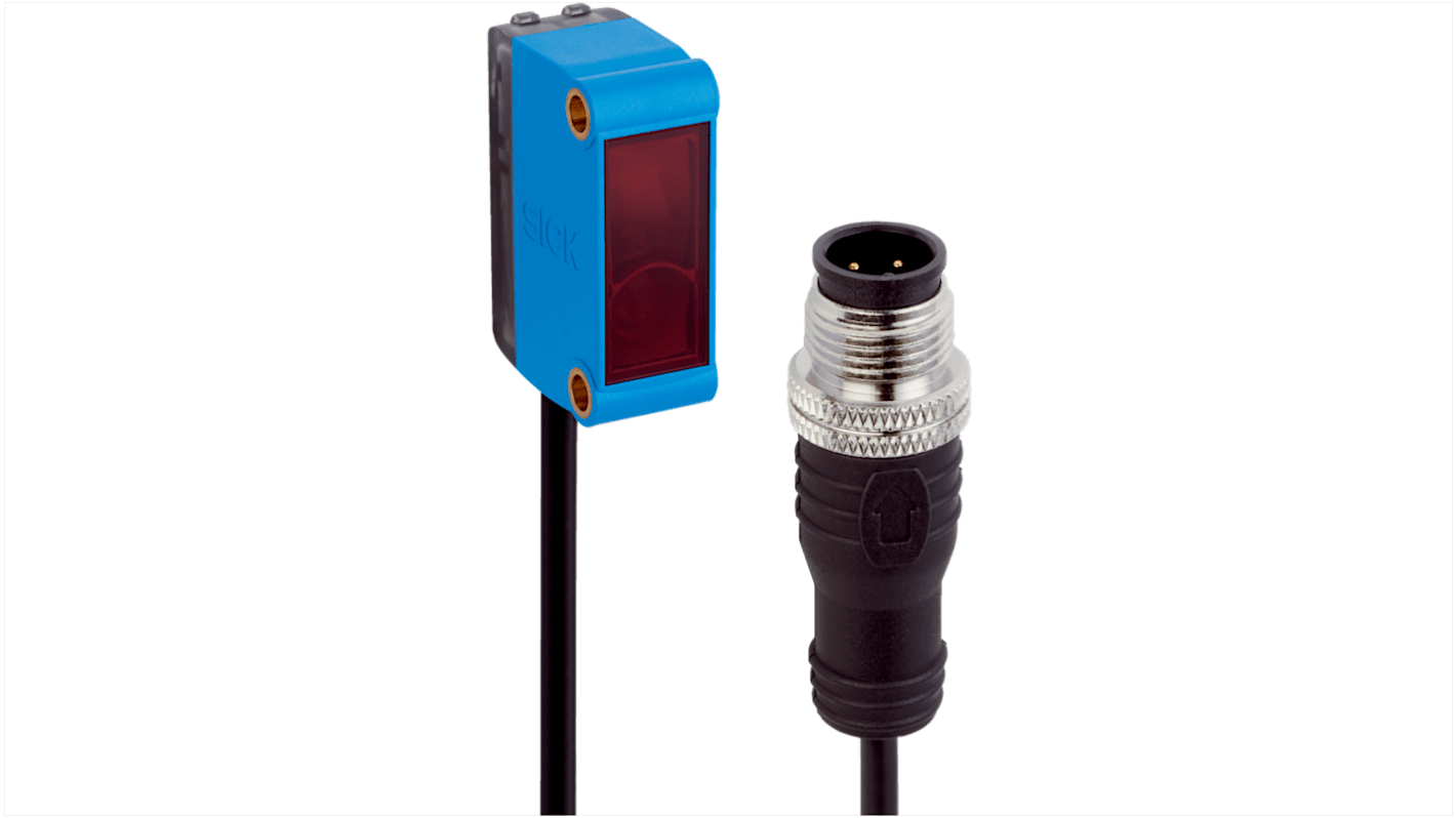 Rs-Online Sensore fotoelettrico Rettangolare SICK a retroriflessione rilevamento 0 08 → 12m uscita PNP