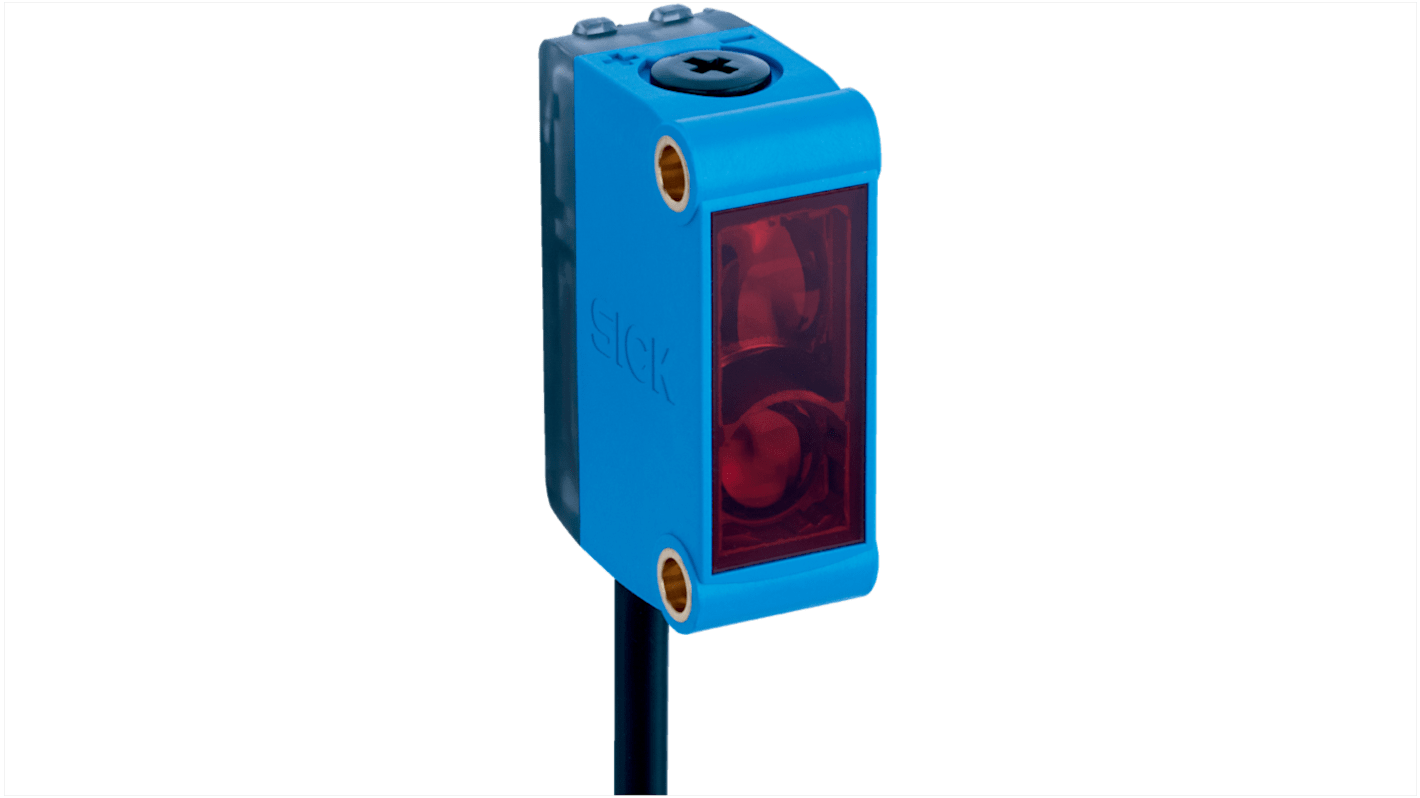 Rs-Online Sensore fotoelettrico Rettangolare SICK a retroriflessione rilevamento 6 m uscita NPN