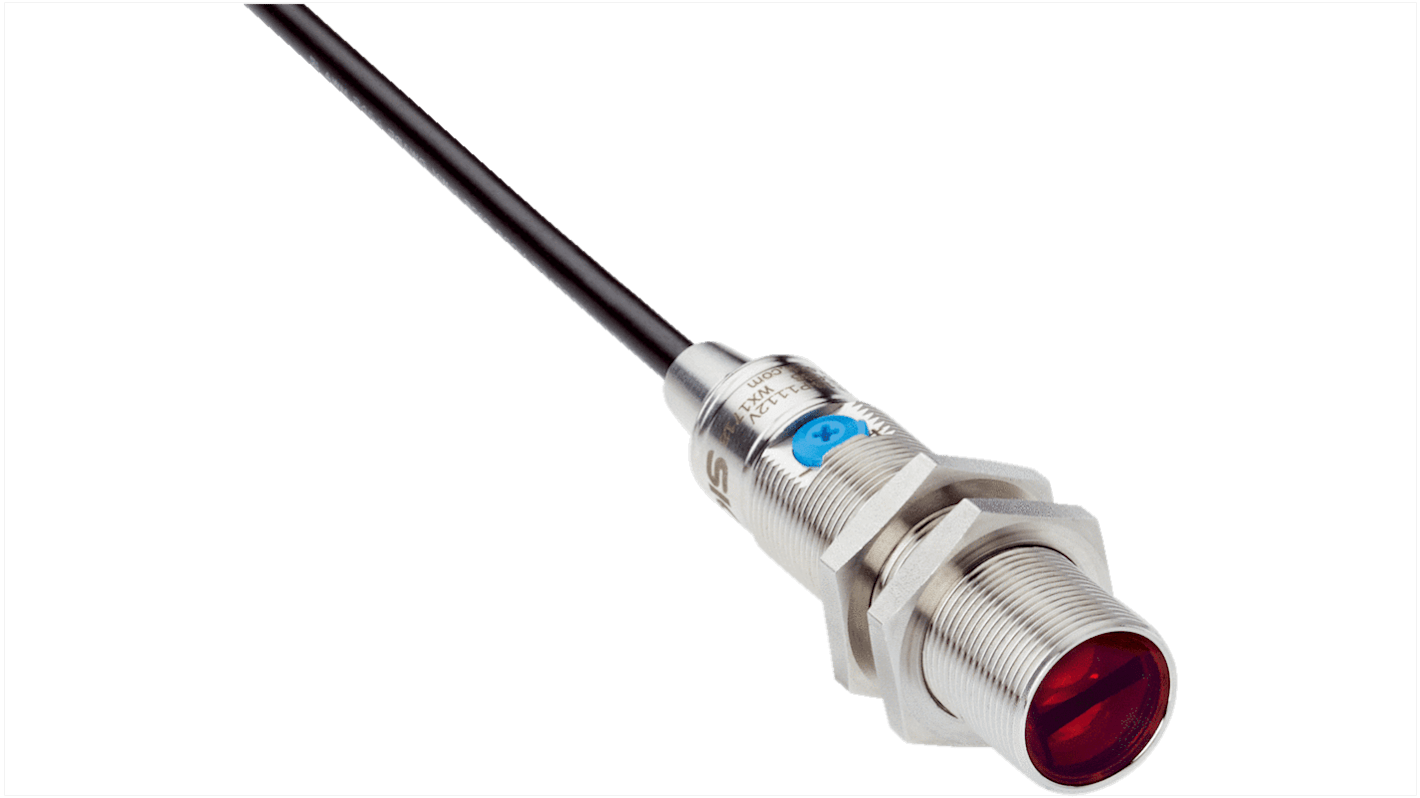 Rs-Online Sensore fotoelettrico Cilindrico SICK a soppressione di sfondo rilevamento 3 → 300 mm uscita PNP
