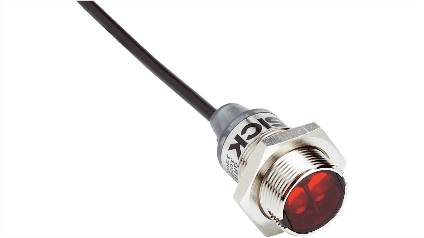Rs-Online Sensore fotoelettrico Cilindrico SICK Prossimità rilevamento 3 → 350 mm uscita PNP