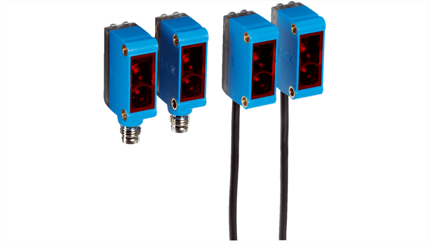 Rs-Online Sensore fotoelettrico Rettangolare SICK a fascio passante rilevamento 15 m uscita NPN