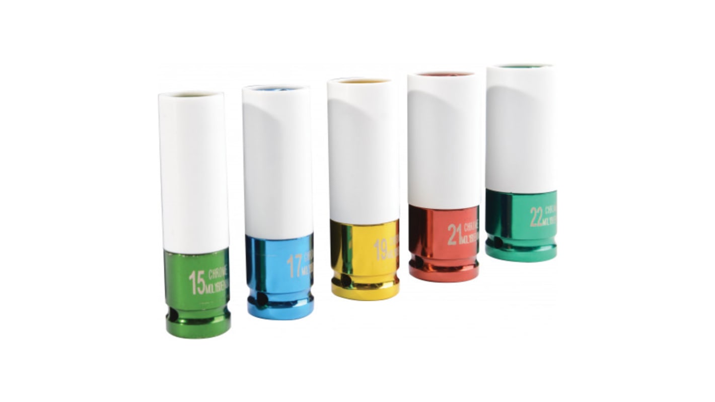 SAM 21mm, 1/2 in Drive Impact Socket, 100 mm length
