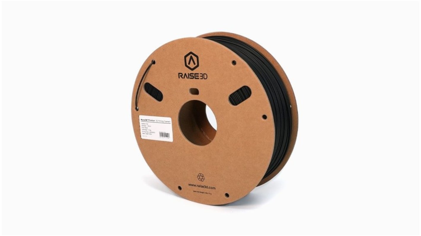 Filamento per stampante 3D Raise3D, PLA, Nero, diam. 1.75mm