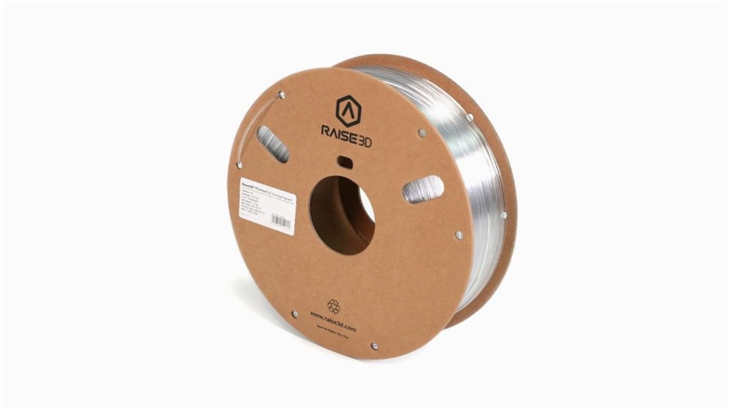 Raise3D PC 3D-Drucker Filament zur Verwendung mit 3D-Drucker, Lichtdurchlässig, 1.75mm, 1kg