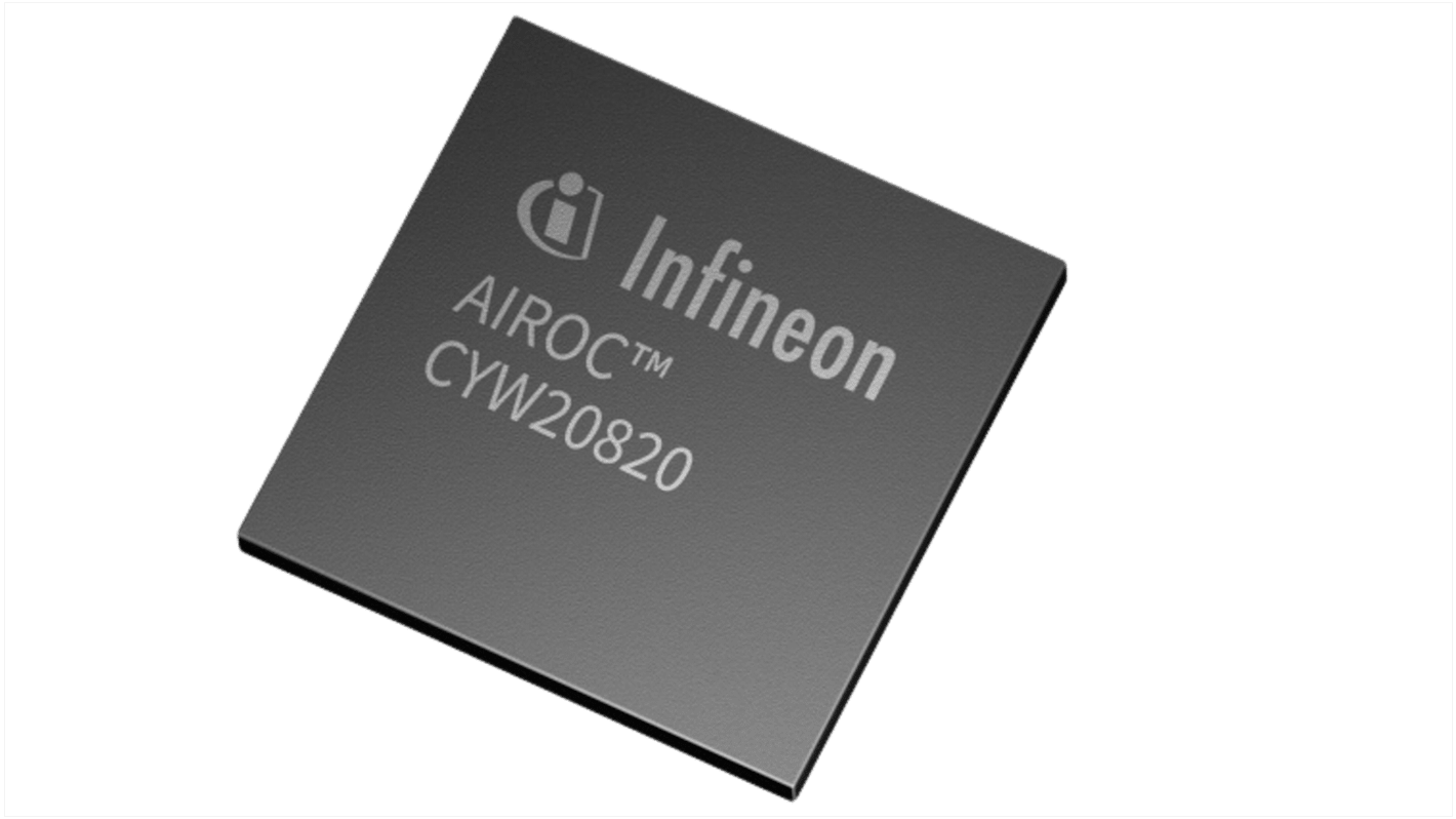 Infineon 5.2蓝牙芯片 I2C，I2S，PCM，增强型串行外围接口 (SECI)，两个四路SPI，UART接口, 接收器-94.5dBm, 最大输出11.5dBm