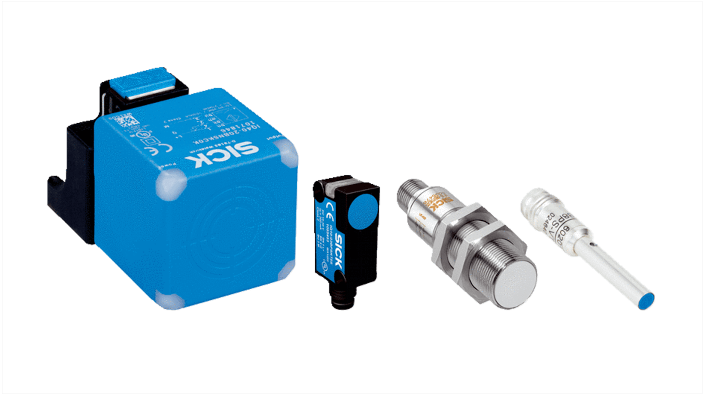 Sick IME Series Inductive Barrel-Style Inductive Proximity Sensor, M18 x 1, 8 mm Detection, PNP Output, 10 → 30