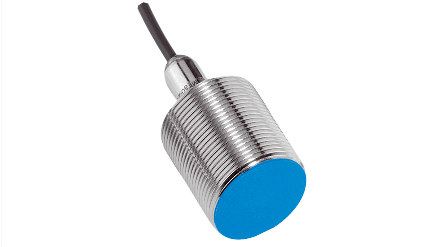 Sensor inductivo Sick, M30, alcance 15 mm, 10 → 30 V dc, IP67, 500Hz