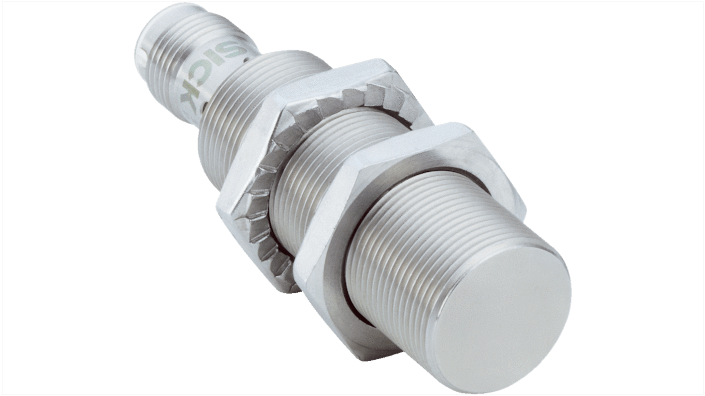 Rs-Online Sensore di prossimità Cilindro filettato SICK M18 rilevamento 8 mm 10 → 30 V CC