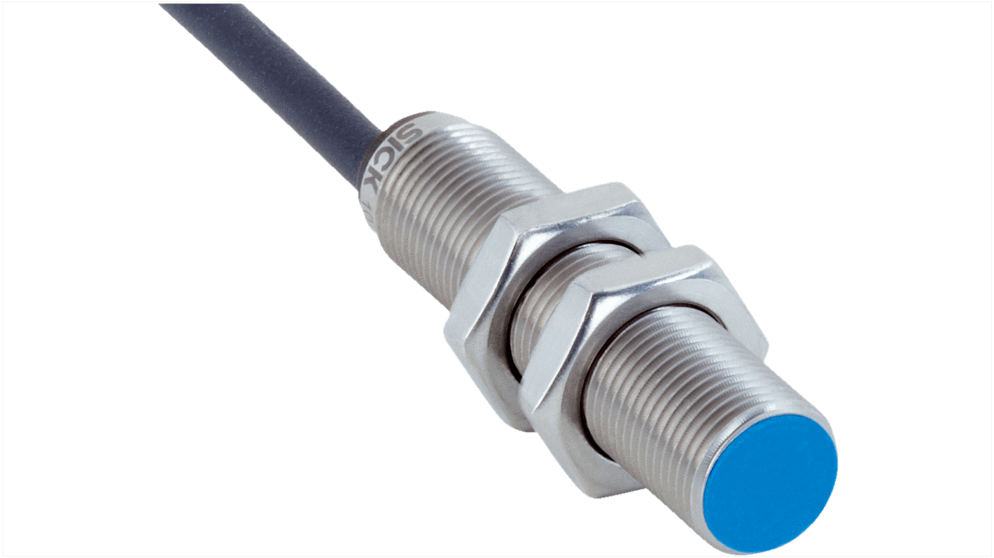 Sick IMS Series Inductive Barrel-Style Inductive Proximity Sensor, M12 x 1, 4 mm Detection, PNP Output, 10 → 30