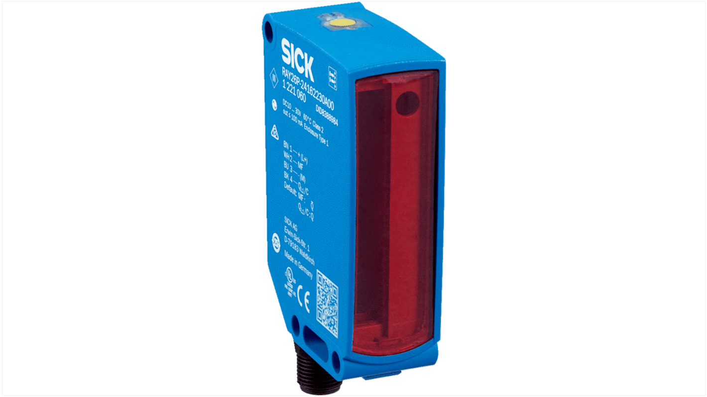 Rs-Online Sensore fotoelettrico Rettangolare Sick a retroriflessione rilevamento 0 → 1 5 m uscita PNP